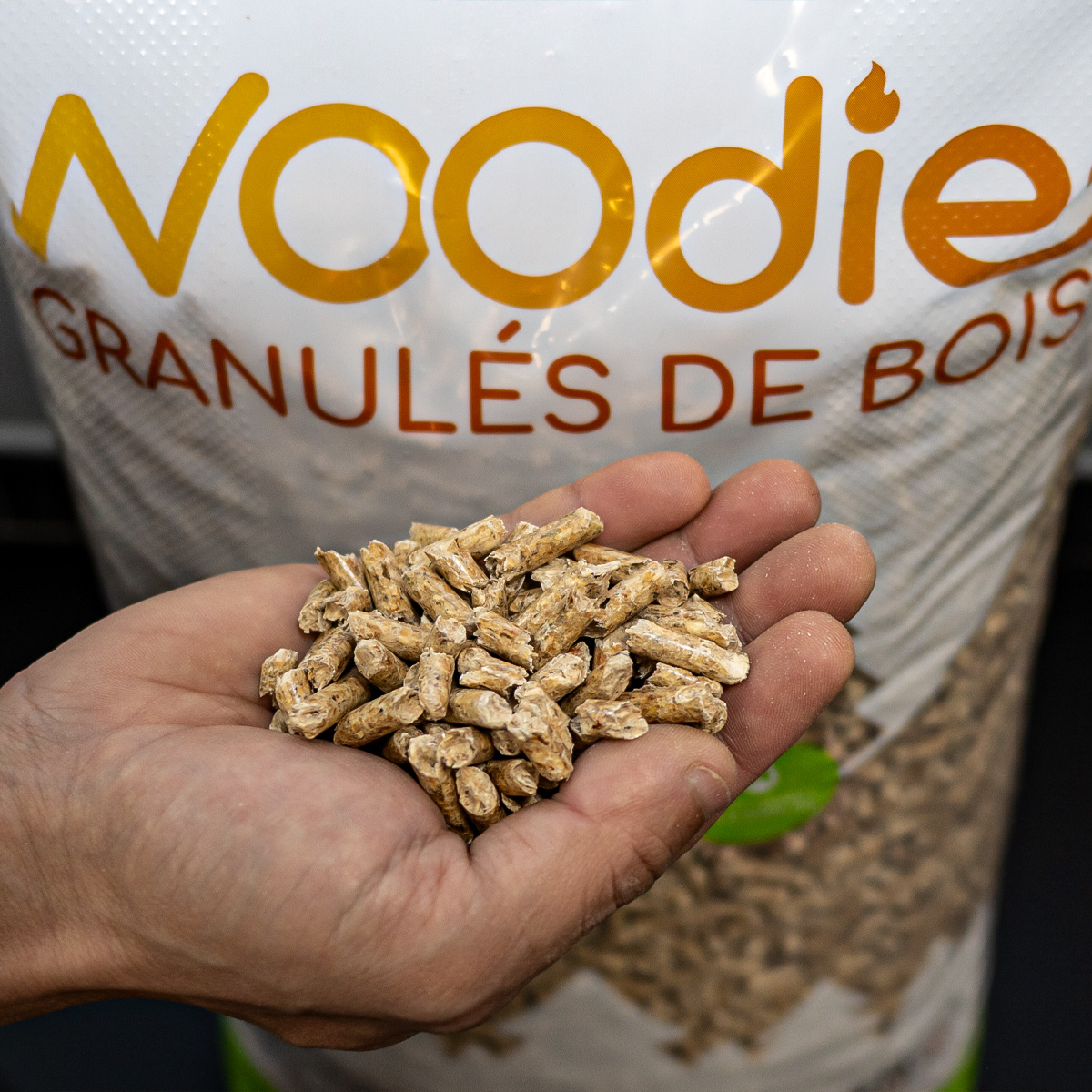 Palette de 65 sacs de Pellet de bois Woodies - Din+, PEFC 100% résineux 🇧🇪 – Image 3