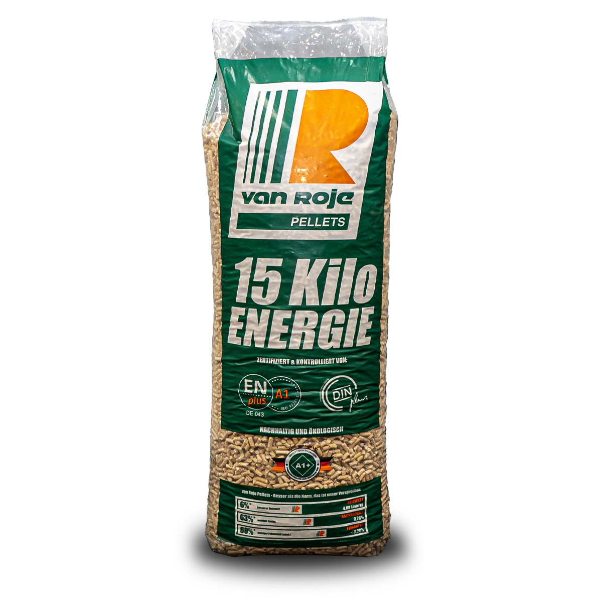 Palette de 65 sacs de Pellet de bois Van Roje - DIN+, PEFC, EN+® A1 100% résineux 🇩🇪 – Image 2
