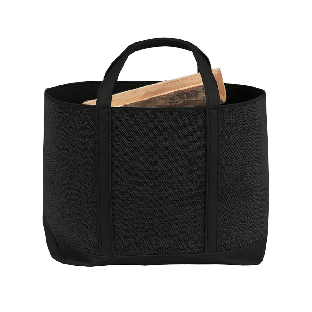 Panier à bûches et granulés Campa - Belharra Noir - Le Marquier