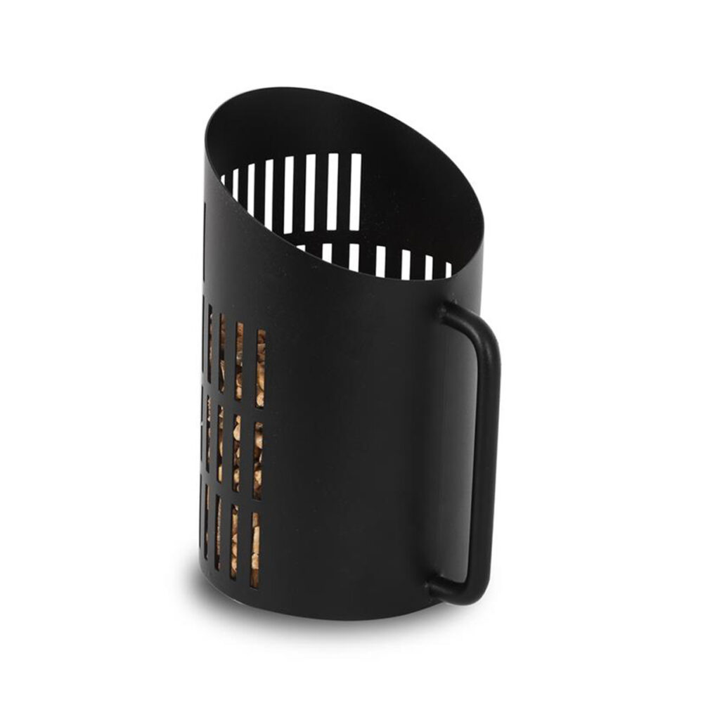Pelle à granulés - Ronde Noire 12cm - Le Marquier